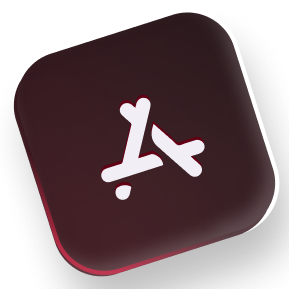 Apple App Store icon with glow effect